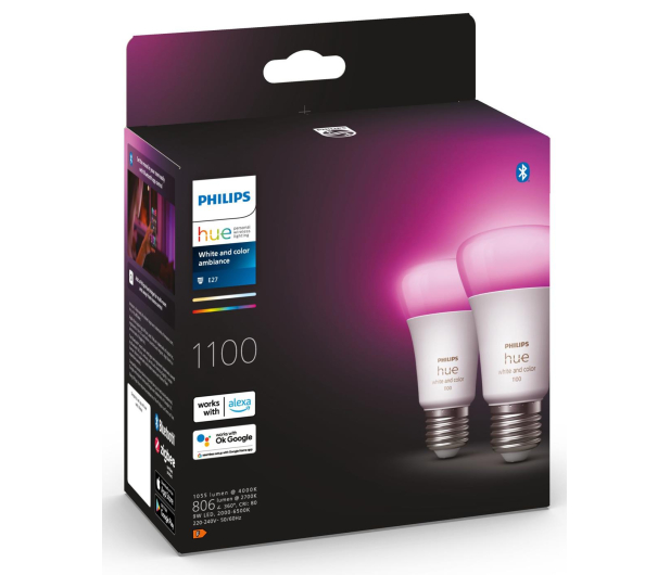 Philips Hue White and color ambiance Żarówka 2xE27 1100lm 8719514291317 - 709617 - zdjęcie 4